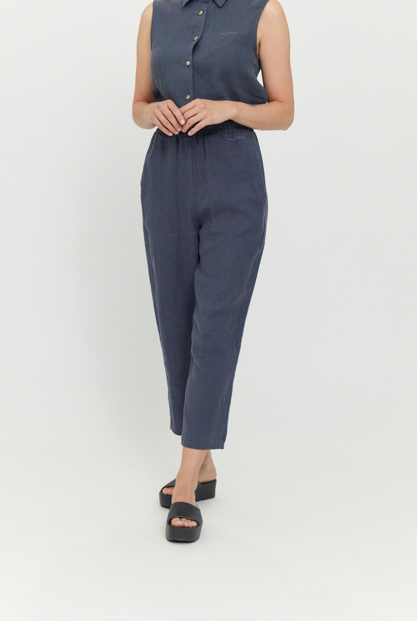 RUTHILDA PANTS | MAZINE | vegane Hose | ink blue L von MAZINE