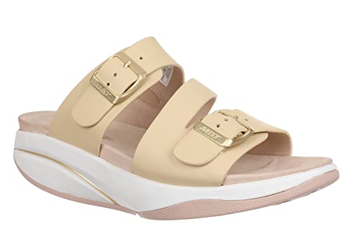 MBT KACE Sandalen für Damen aus Leder mit Schnallenverschluss. Leichtes und bequemes Schuhwerk für Frühling Sommer. Physiologisches Schuhwerk für Komfort Stabilität. Sandalen zum Anziehen MBT KACE Sandalen für Damen aus Leder mit Schnallenverschluss. Leichtes und bequemes Schuhwerk für Frühling Sommer. Physiologisches Schuhwerk für Komfort Stabilität. Sandalen zum Anziehen von MBT