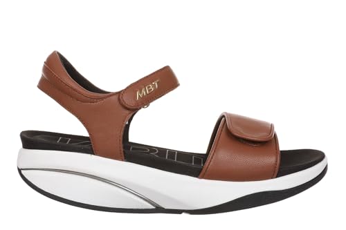 MBT MALIA 2 Sandalen für Damen aus Schafleder. Leichtes und bequemes Schuhwerk für Frühling Sommer. Physiologisches Schuhwerk für Komfort und Stabilität. Moderne Sandalen mit Klettverschluss. Braun MBT MALIA 2 Sandalen für Damen aus Schafleder. Leichtes und bequemes Schuhwerk für Frühling Sommer. Physiologisches Schuhwerk für Komfort und Stabilität. Moderne Sandalen mit Klettverschluss. Braun von MBT