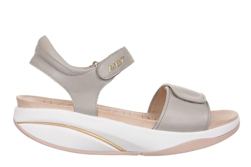 MBT MALIA 2 Sandalen für Damen aus Schafleder. Leichtes und bequemes Schuhwerk für Frühling und Sommer. Physiologisches Schuhwerk für Komfort und Stabilität. Moderne Sandalen mit Klettverschluss. Grau MBT MALIA 2 Sandalen für Damen aus Schafleder. Leichtes und bequemes Schuhwerk für Frühling und Sommer. Physiologisches Schuhwerk für Komfort und Stabilität. Moderne Sandalen mit Klettverschluss. Grau von MBT