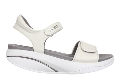 MBT MALIA 2 Sandalen für Damen aus Schafleder. Leichtes und bequemes Schuhwerk für Frühling und Sommer. Physiologisches Schuhwerk für Komfort und Stabilität. Moderne Sandalen mit Klettverschluss. Weiß MBT MALIA 2 Sandalen für Damen aus Schafleder. Leichtes und bequemes Schuhwerk für Frühling und Sommer. Physiologisches Schuhwerk für Komfort und Stabilität. Moderne Sandalen mit Klettverschluss. Weiß von MBT