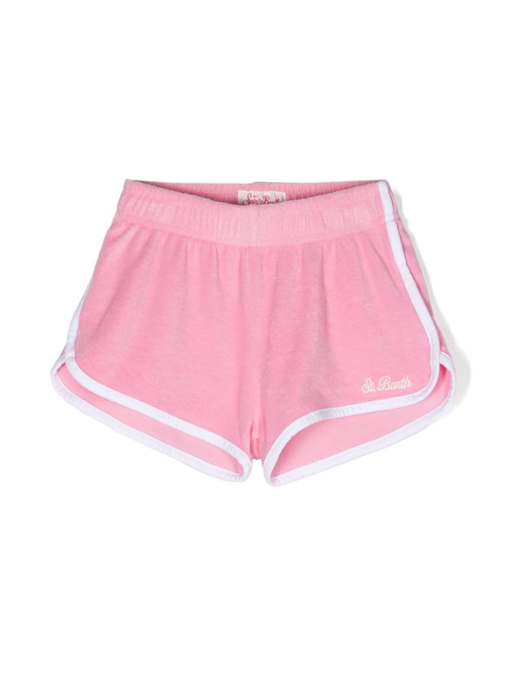 MC2 Saint Barth Kids Curly Shorts aus Frottee - Rosa von MC2 Saint Barth Kids