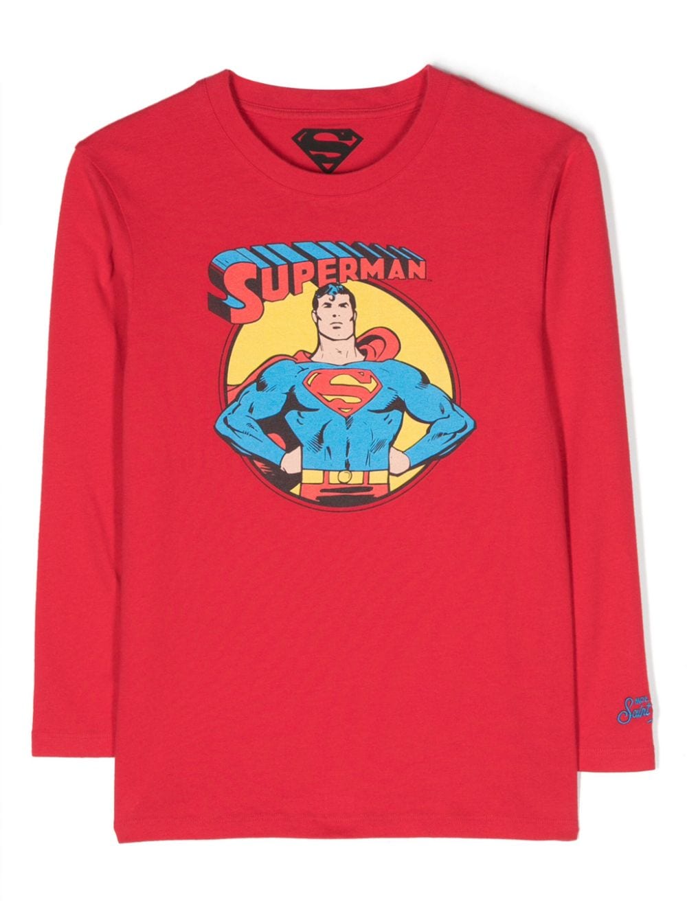 MC2 Saint Barth Kids Langarmshirt mit "Superman"-Print - Rot von MC2 Saint Barth Kids