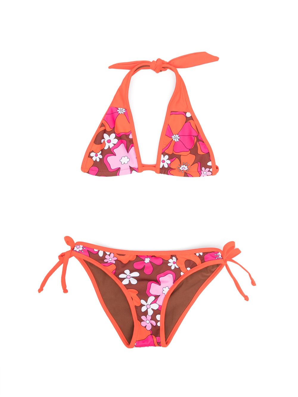 MC2 Saint Barth Kids Bikini mit Blumen-Print - Rot von MC2 Saint Barth Kids