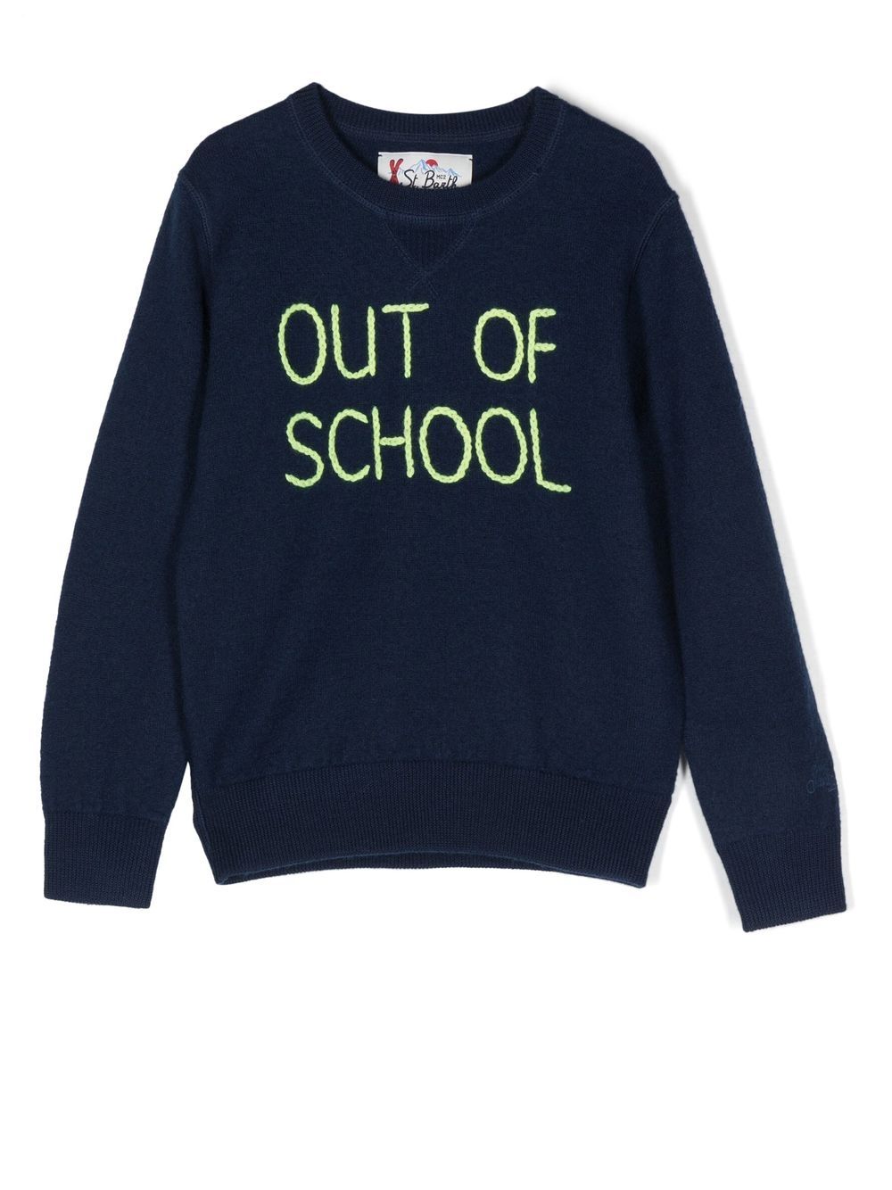 MC2 Saint Barth Kids Pullover mit Slogan-Stickerei - Blau von MC2 Saint Barth Kids