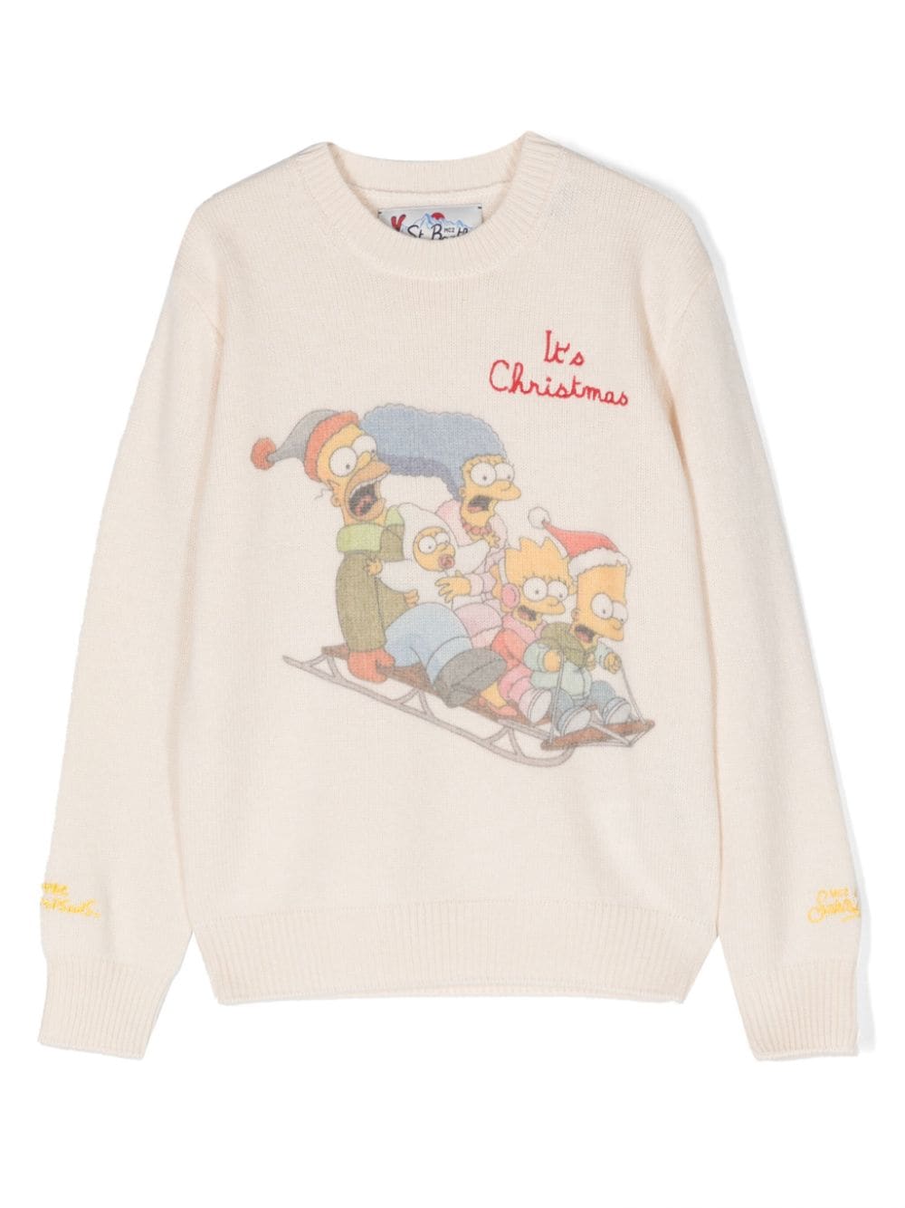 MC2 Saint Barth Kids x The Simpsons Pullover mit Weihnachts-Print - Nude von MC2 Saint Barth Kids