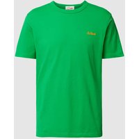 MC2 Saint Barth T-Shirt mit Label-Stitching Modell 'DOVER' in Dunkelgruen, Größe L von MC2 Saint Barth