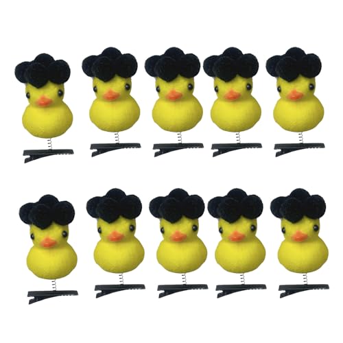 10pcs Cartoon Gelbe Entenhaarclip Mit Blumendesigns Für Kinder Teenager Und Frauen Plüsch Haarnadel Haare Erklärungen 10pcs Cartoon Gelbe Entenhaarclip Mit Blumendesigns Für Kinder Teenager Und Frauen Plüsch Haarnadel Haare Erklärungen von MCAOAL