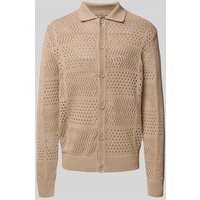 MCNEAL Cardigan mit Lochmuster in Ecru, Größe XXL MCNEAL Cardigan mit Lochmuster in Ecru, Größe XXL von MCNEAL