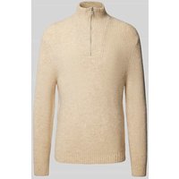 MCNEAL Strickpullover mit Woll-Anteil und Troyer-Kragen in Beige Melange, Größe XXL MCNEAL Strickpullover mit Woll-Anteil und Troyer-Kragen in Beige Melange, Größe XXL von MCNEAL