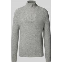MCNEAL Strickpullover mit Woll-Anteil und Troyer-Kragen in Hellgrau Melange, Größe XXL MCNEAL Strickpullover mit Woll-Anteil und Troyer-Kragen in Hellgrau Melange, Größe XXL von MCNEAL