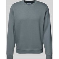 MCNEAL Regular Fit Sweatshirt mit Logo-Stitching in Rauchblau, Größe S MCNEAL Regular Fit Sweatshirt mit Logo-Stitching in Rauchblau, Größe S von MCNEAL