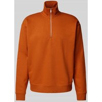 MCNEAL Sweatshirt mit Troyer-Kragen in Kupfer, Größe M MCNEAL Sweatshirt mit Troyer-Kragen in Kupfer, Größe M von MCNEAL