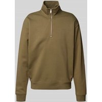 MCNEAL Sweatshirt mit Troyer-Kragen in Oliv, Größe XXL MCNEAL Sweatshirt mit Troyer-Kragen in Oliv, Größe XXL von MCNEAL