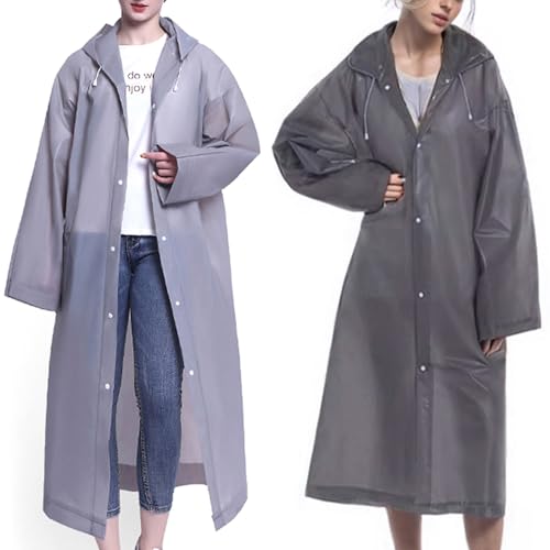 MCOLAFU 2 Stück Regenponcho,Regenmantel Regenponcho Herren Damen Wasserdicht, EVA Regenjacke Unisex Wiederverwendbar Regenmantel Poncho Regenbekleidung Regencape für Wandern Camping Radfahren MCOLAFU 2 Stück Regenponcho,Regenmantel Regenponcho Herren Damen Wasserdicht, EVA Regenjacke Unisex Wiederverwendbar Regenmantel Poncho Regenbekleidung Regencape für Wandern Camping Radfahren von MCOLAFU