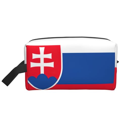 Aufbewahrungstasche mit Flagge der Slowakei, kleine Make-up-Tasche für Geldbörse, Reise-Make-up-Tasche, Mini-Kosmetiktasche für Herren, Flagge der Slowakei, Einheitsgröße von MDATT