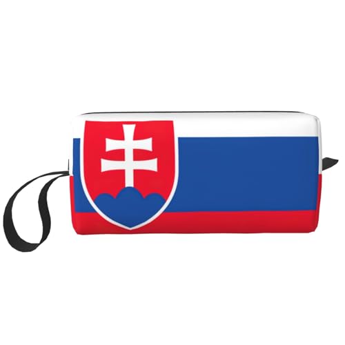 Aufbewahrungstasche mit Flagge der Slowakei, kleine Make-up-Tasche für Geldbörse, Reise-Make-up-Tasche, Mini-Kosmetiktasche für Herren, Flagge der Slowakei, Einheitsgröße von MDATT