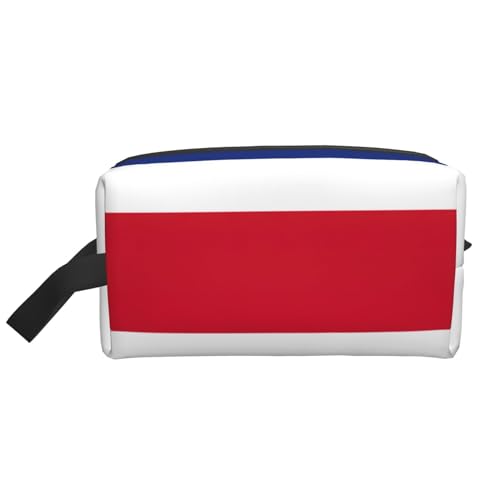 Aufbewahrungstasche mit Flagge von Costa Rica, kleine Make-up-Tasche für Geldbörse, Reise-Make-up-Tasche, Mini-Kosmetiktasche für Herren, Flagge von Costa Rica, Einheitsgröße von MDATT