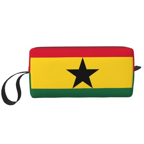 Aufbewahrungstasche mit Flagge von Ghana, kleine Make-up-Tasche für Geldbörse, Reise-Make-up-Tasche, Mini-Kosmetiktasche für Herren, Flagge von Ghana, Einheitsgröße von MDATT