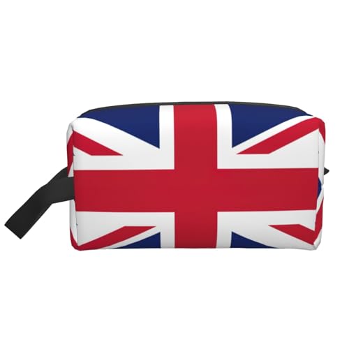 MDATT Aufbewahrungstasche mit britischer Flagge, kleine Make-up-Tasche für Geldbörse, Reise-Make-up-Tasche, Mini-Kosmetiktasche für Herren, Union Jack Design, Einheitsgröße von MDATT