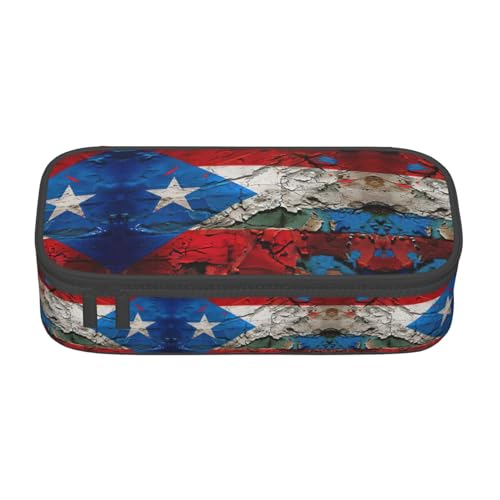 MDATT Puerto Rico Stiftemäppchen mit Tapeten-Flagge, mehrere Fächer, niedliches tragbares Stifteetui, Stifteetui für Schule, Büro, Schwarz , Einheitsgröße, Taschen-Organizer MDATT Puerto Rico Stiftemäppchen mit Tapeten-Flagge, mehrere Fächer, niedliches tragbares Stifteetui, Stifteetui für Schule, Büro, Schwarz , Einheitsgröße, Taschen-Organizer von MDATT