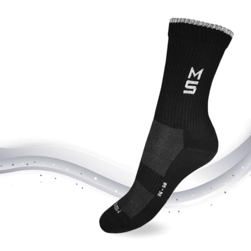 MEDSILVER ACTIVE - Thermosocken antibakteriell (DE/NL/SE/PL, Numerisch, 39, 42, Regular, Regular, Schwarz) von MEDSILVER