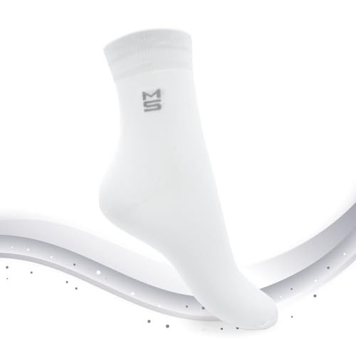 MEDSILVER EXTRA - Socken mit 62% Silberanteil antibakteriell (DE/NL/SE/PL, Numerisch, 35, 40, Regular, Regular, Weiß) von MEDSILVER