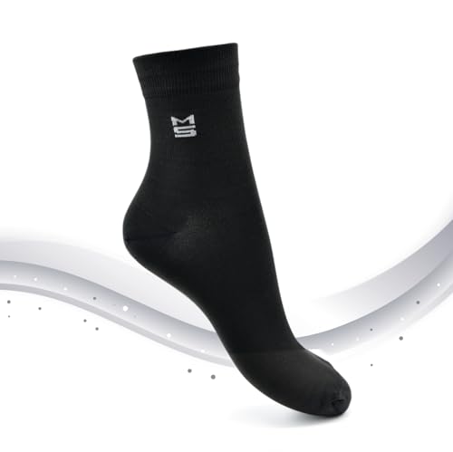 MEDSILVER EXTRA - Socken mit 62% Silberanteil antibakteriell (DE/NL/SE/PL, Numerisch, 41, 47, Regular, Regular, Schwarz) von MEDSILVER