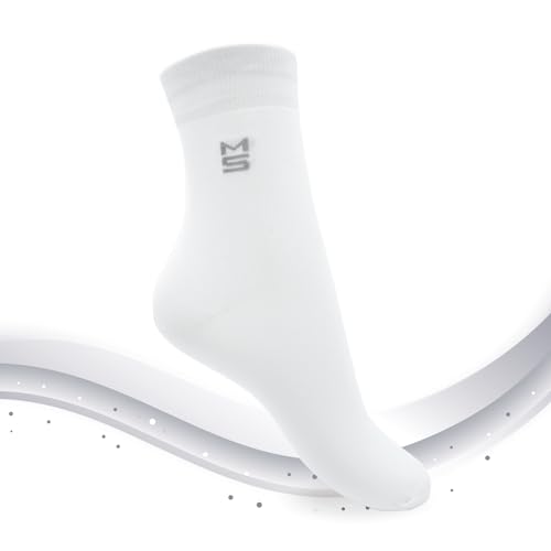 MEDSILVER EXTRA - Socken mit 62% Silberanteil antibakteriell (DE/NL/SE/PL, Numerisch, 41, 47, Regular, Regular, Weiß) von MEDSILVER