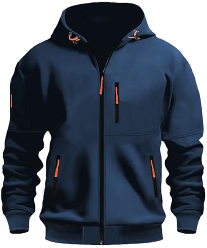MEDUOLA Herren Kapuzenstrickjacke Sportjacke Jogging Hoodie Jungen & Männer Sweatshirt Reißverschluss Tasche Multifunktionale Strickjacke Hoodie S,D14 Marineblau MEDUOLA Herren Kapuzenstrickjacke Sportjacke Jogging Hoodie Jungen & Männer Sweatshirt Reißverschluss Tasche Multifunktionale Strickjacke Hoodie S,D14 Marineblau von MEDUOLA