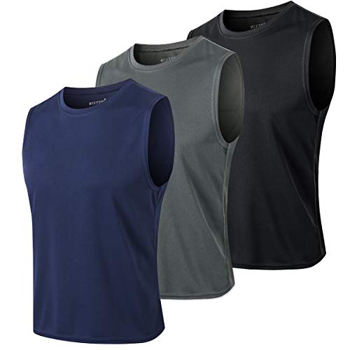 MEETYOO Herren T3 Vest.., Schwarz+blau+grau, XXL EU von MEETYOO