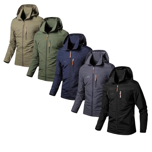 MEIION falken-stein Wasser- und Winddichte Herren Outdoor Jacke für alle Aktivitäten Herren Regenjacke Wasserdicht Atmungsaktiv mit Abnehmbarem Kapuze – Aktivitäten, Winddicht und Leicht MEIION falken-stein Wasser- und Winddichte Herren Outdoor Jacke für alle Aktivitäten Herren Regenjacke Wasserdicht Atmungsaktiv mit Abnehmbarem Kapuze – Aktivitäten, Winddicht und Leicht von MEIION