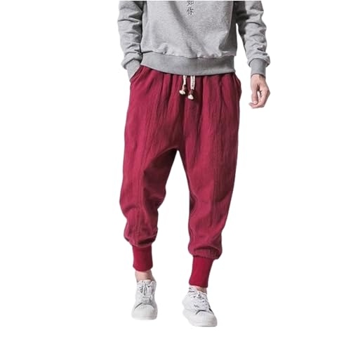 MEIION kirakuco Riku - Haremshose Komfort aus Baumwolle Komfortable Herren Jogginghose, Atmungsaktive Harem Jogger Hose, Modische Lange Sporthose für Freizeit und Sport MEIION kirakuco Riku - Haremshose Komfort aus Baumwolle Komfortable Herren Jogginghose, Atmungsaktive Harem Jogger Hose, Modische Lange Sporthose für Freizeit und Sport von MEIION