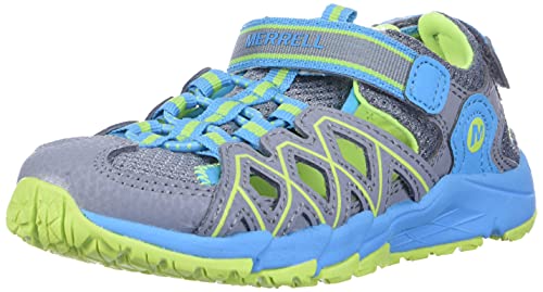 Merrell Girl's Hydro Quench (Toddler/Little Kid/Big Kid) Grey/Turquoise Leather/Mesh 13 Little Kid M von MERRELL