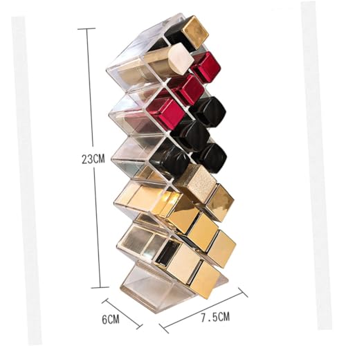 MERRYHAPY 1Pc 16 Acryl Lippenstift Organizer Lippenstift Display Ständer Lippenstift Halter Lippenstift Fall Lippenstift Display Rack von MERRYHAPY