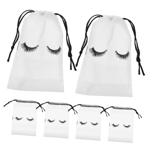 MERRYHAPY 50 Stück Beam-Aufbewahrungstasche Kosmetik-Aufbewahrungstasche Wimperntaschen Taschen-Organizer-Beutel Wimpernpflegebeutel Wimperntuschen Strahlport Pflegetasche Reisen Eva von MERRYHAPY