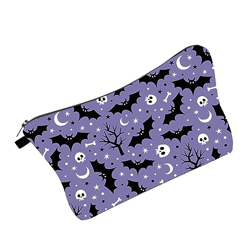 MERRYHAPY Reise Kosmetiktasche Halloween-Thema wasserdichte Tragbare Make-up-Tasche Für Frauen Multifunktionale Organizer Für Toilettenartikel Und Kosmetik Mit Einzigartigem Digitaldruck MERRYHAPY Reise Kosmetiktasche Halloween-Thema wasserdichte Tragbare Make-up-Tasche Für Frauen Multifunktionale Organizer Für Toilettenartikel Und Kosmetik Mit Einzigartigem Digitaldruck von MERRYHAPY