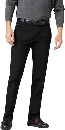 MEYER Herren Hose Roma 9-316 – Baumwollhosen, Sportive Moderne Freizeit Chino, Schwarz (09), 29 von MEYER