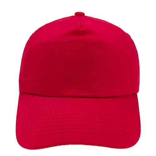 MFAZ Morefaz Ltd Jugend Baseball Kappe Kinder Mütze Basecap Mädchen Junge (Classic Red) von MFAZ Morefaz Ltd