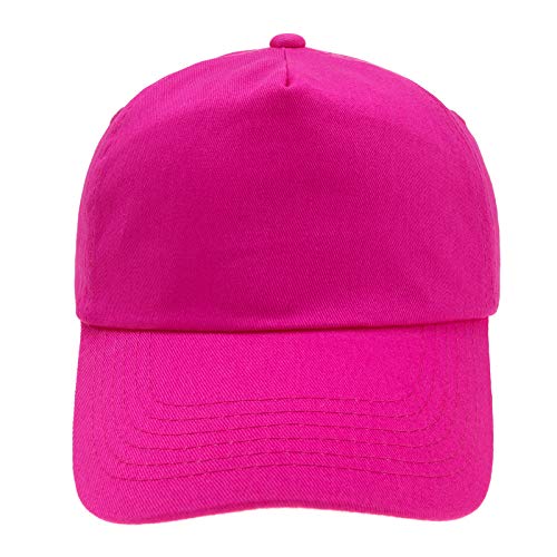 MFAZ Morefaz Ltd Jugend Baseball Kappe Kinder Mütze Basecap Mädchen Junge (Fuchsia) von MFAZ Morefaz Ltd