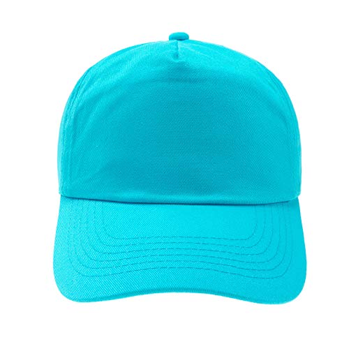 MFAZ Morefaz Ltd Jugend Baseball Kappe Kinder Mütze Basecap Mädchen Junge (Surf Blue) von MFAZ Morefaz Ltd