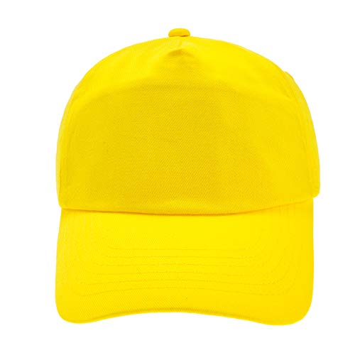 MFAZ Morefaz Ltd Jugend Baseball Kappe Kinder Mütze Basecap Mädchen Junge (Yellow) von MFAZ Morefaz Ltd