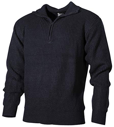 MFH Isländer Pullover, Troyer mit Reißverschluss, Blau, Medium MFH Isländer Pullover, Troyer mit Reißverschluss, Blau, Medium von MFH
