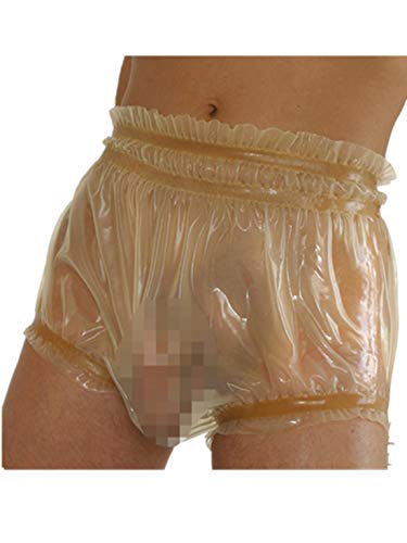 MFMYEE Sexy Latex Herren Slip Gummi Shorts Unterwäsche (L) von MFMYEE