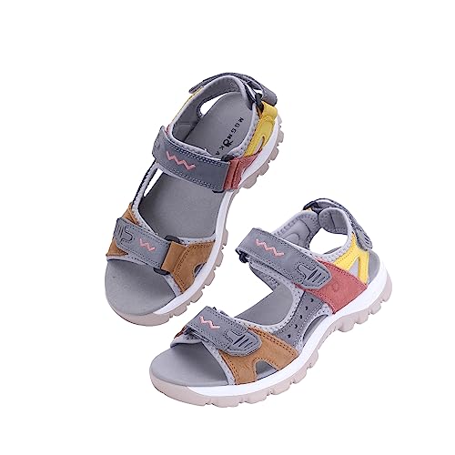 Damen Sportliche Sandalen Offene Zehe Wandern Outdoor Sandalen Sport Casual Strand Sandalen,Grau,36 von MGGMOKAY