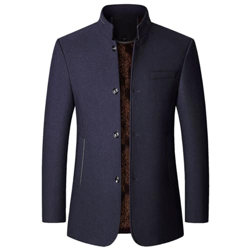 Anzug Herren Büro Jacke Elegant Sportlich Herbst Langarm Blazer mit Tasche Anzüge Bolero Langarm Open Front Kurzblazer Fit Blaser Jacke Geschäft Revers Mantel Casual Sakko Einfarbig Wärmer Arbeit von MGSFGlk