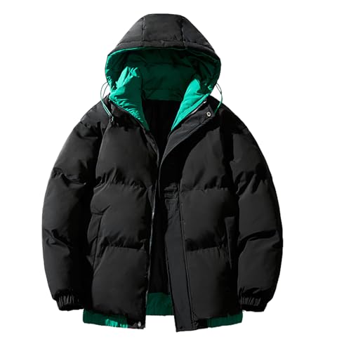 MGSFGlk Daunenjacke Herren Pufferjacke Lange Ärmel Steppjacke Winter Ski-Jacken Leichte Outdoorjacke Warme Wasserdicht Parka Jacke Lang Atmungsaktiv Langärmlige Anorak Herbst Herbst Outfit Outdoor von MGSFGlk