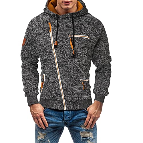 MGSFGlk Hoodie Herren Zip Up mit Kapuze Kapuzenjacke Zip Up Sweatjacke Kleidung Kapuzenpullover Zipper Sweatshirt Jacke Zip Sweatshirts der Reißverschluss Hat Mehr Charakter als EIN Gewöhnlicher von MGSFGlk