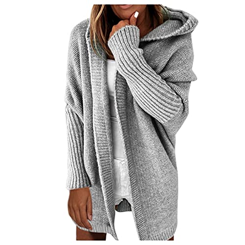 MGSFGlk Strickjacke Damen Strickmantel Gemütlich Freizeitjacke Mode Häkeljacke Leichter Gestrickt Große Größen Sweater Lässige Coat Casual Strick Mit Knöpfen Freizeit Knitwear Langarm Outwear von MGSFGlk