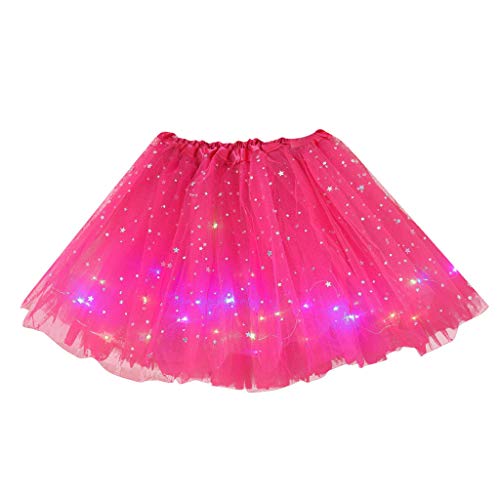 Tütü Rock Damen Tüllrock Vintage Petticoat Dehnbaren Tutu Unterrock 3 or 5 Lagen Ballett Petticoat Kurz Ballett Ballet Blase 50er Jahre Rockabilly Stretch Mini Skater Retro Unterrock Abendkleid von MGSFGlk